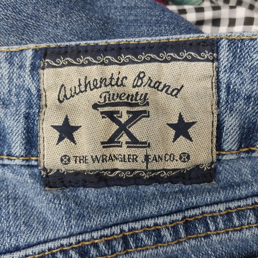 1018 Size 13/14 Wrangler 20X Style Upcycled Stretch Bell-Bottoms - Picture 7 of 7